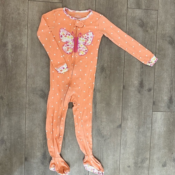 3 T toddler girl footies new without tags - Picture 6 of 6